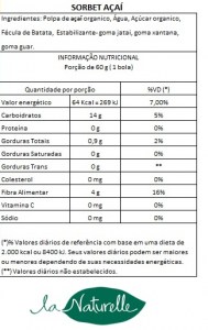 Tabela Nutricional Sorbet Acaí9